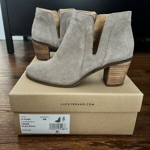 Lucky Brand Suede Ankle Booties